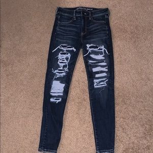 Super High Rise Ripped Jeans
